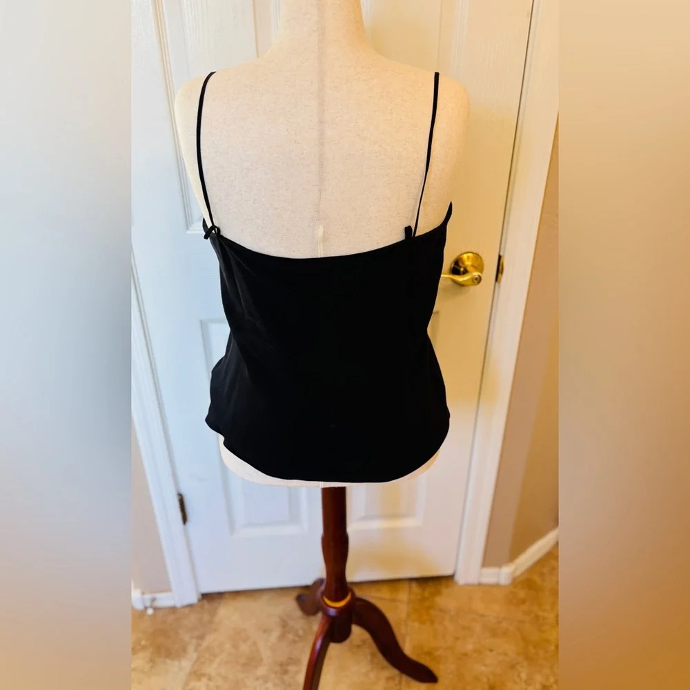 DANA BUCHMAN 100% Silk Black Camisole Women’s Size XL Style DBMUC093A Y2K - Picture 4 of 14